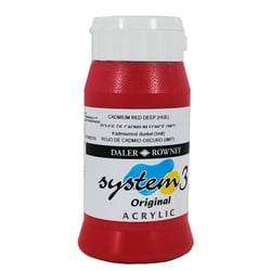 Acrylique System 3 - 500ml Daler Rowney - Rouge de Cadmium foncé (imit)