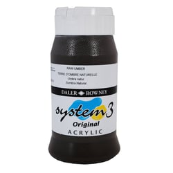 Acrylique System 3 - 500ml Daler Rowney - Terre ombre naturelle