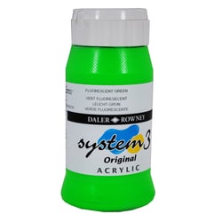 Acrylique System 3 - 500ml Daler Rowney - Vert Fluorescent