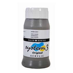 Acrylique System 3 - 500ml Daler Rowney - Gris chaud
