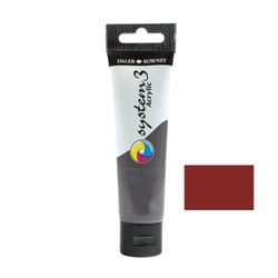 Tube 59 ml de peinture acrylique Daler Rowney - System 3 - Sienne brûlée