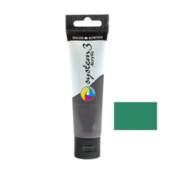 Tube 59 ml de peinture acrylique Daler Rowney - System 3 - Emeraude