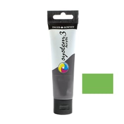 Tube 59 ml de peinture acrylique Daler Rowney - System 3 - Vert feuille