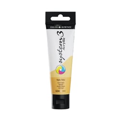Tube 59 ml de peinture acrylique Daler Rowney - System 3 - Jaune de Naples