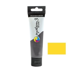 Tube 59 ml de peinture acrylique Daler Rowney - System 3 - Jaune primaire
