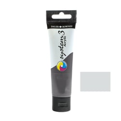 Tube 59 ml de peinture acrylique Daler Rowney - System 3 - Argent (Hue)