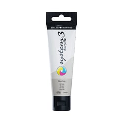 Tube 59 ml de peinture acrylique Daler Rowney - System 3 - Gris chaud