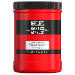 Acrylique Liquitex Basics - 946 ml - rouge de Cadmium moyen