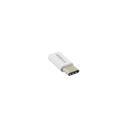 Adaptateur micro USB/USB C blanc