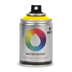 Bombe 100 ml de peinture Montana Colors  Water Based - Jaune cadmium moyen - Opaque