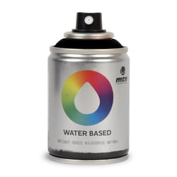 Bombe 100 ml de peinture  Montana Colors  Water Based - Noir de carbone - Opaque