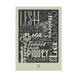 Affiche 50x70 « cap ferret, typography »