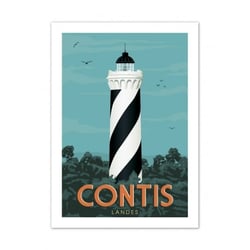 Affiche 50x70  «contis, le phare»
