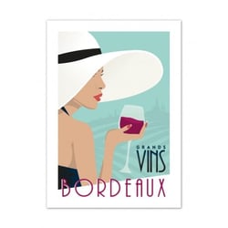 Affiche 50x70  «Grands vins de Bordeaux »