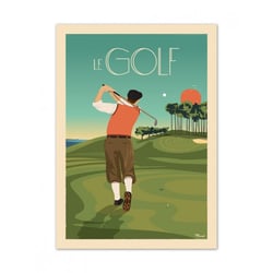 Affiche 50x70  «Le golf »
