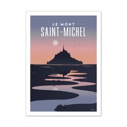 Affiche 50x70 "mont st michel"