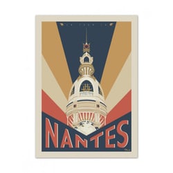Affiche 50x70 «  nantes, la tour lu »