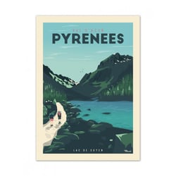 Affiche 50x70 « pyrenees, val d azun »