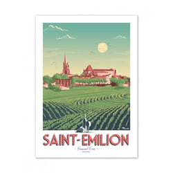 Affiche 50x70  «St Emilion »