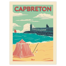 Affiches 50x70 capbreton "l estacade"