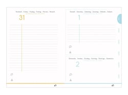 Agenda scolaire journalier 2021/2022 - Space start -12x17 cm - Quo Vadis