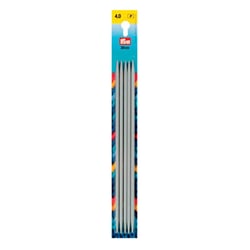5 Aiguilles à tricoter n°4 - aluminium - 20 cm