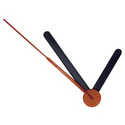 Aiguilles noires trotteuses 30 et 40 mm.