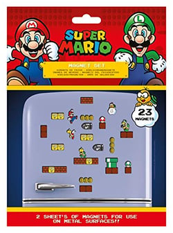 23 aimants Super Mario - Royaume Champignon