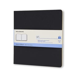 Carnet croquis - 19 x 19 cm - Moleskine - 88 pages unies - Noir