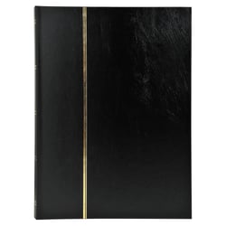 Albums timbres Simili cuir noir - 32 pages - 22.5x30.5cm
