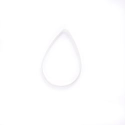 6 pendentifs goutte 22, 32 et 38 mm  Créalia - Argenté