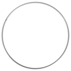 Anneau en métal - 25 cm de diamètre - Argent