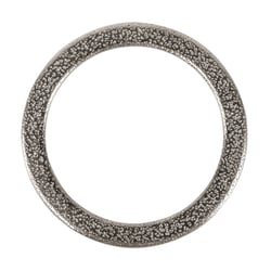 Anneau plat métal argent - 3,7 cm