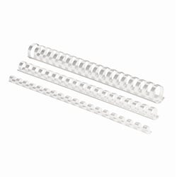 25 anneaux plastiques 0.1 cm blanc