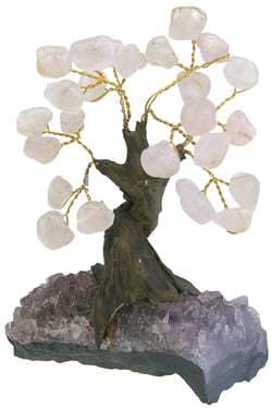 Arbre vie quartz rose 5cm roule