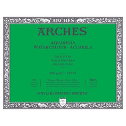 Bloc de feuilles aquarelle Arches grain fin - 20x26 cm - 300 g  