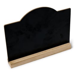Ardoise sur socle bois - 20 x 15 cm
