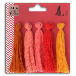 Assortiment de 5 pompons - 8 cm - Juicy