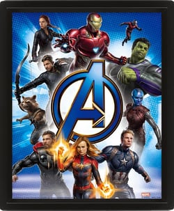 Avengers Cadre 3D Lenticulaire Endgame Avengers