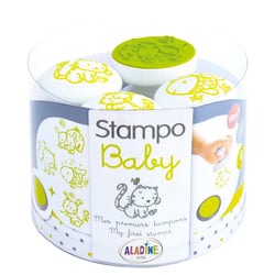 Tampons ergonomiques Aladine- Babystamp animaux familiers - 4 pièces + 1 encreur