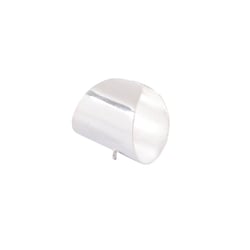 Bague anneau large argentée Créalia