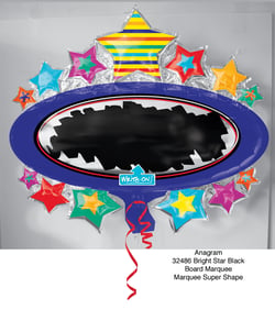 Ballon Ardoise Bright Star Black Board Marquee