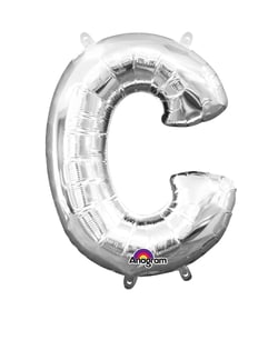 Ballon Lettre C argenté