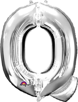 Ballon Lettre Q argenté