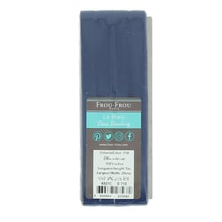 Ruban biais - 5 m - Uni bleu intense