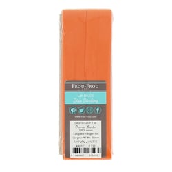 Ruban biais - 5 m - Uni Orange flamboyant
