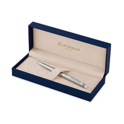 Stylo bille - Bleu - Hémisphère Acier, finitions palladium - Pointe moyenne - Waterman