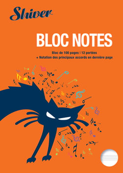 Bloc 12 portées - 100 pages - Shiver
