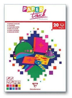 Bloc 20 feuilles A4 cartoline multicolore