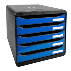 Big-box plus Classic à 5 tiroirs - Bleu - Exacompta